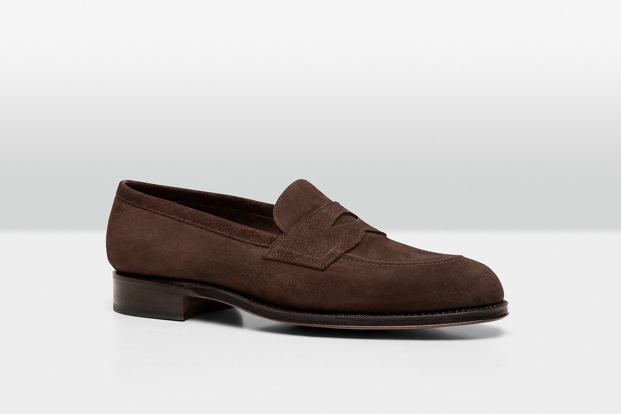 Penny Loafers - Dark Brown Suede