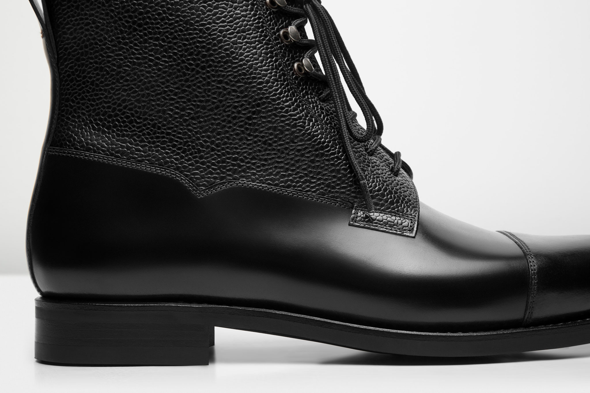 black shell cordovan boots