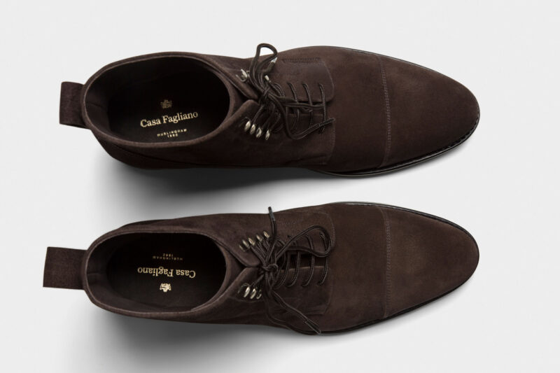 Casa Fagliano Hurlingham Dark Brown Suede Hombre