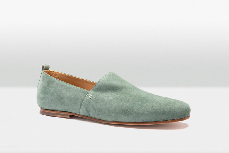 Casa Fagliano Loafer Green Suede Man