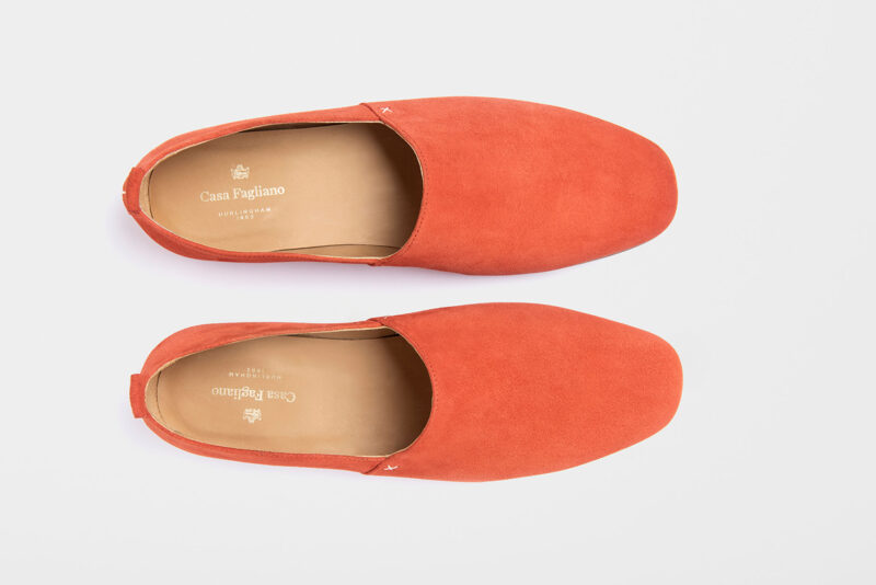 Casa Fagliano Loafer Orange Suede Man