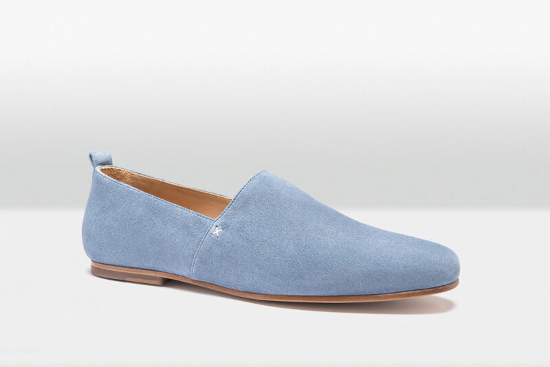 Casa Fagliano Loafer Sky Blue Suede Man