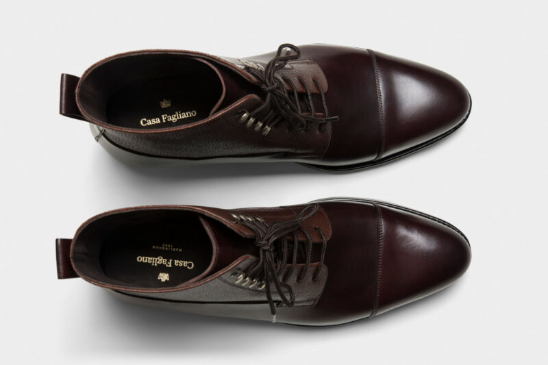 Casa Fagliano Hurlingham Dark Brown Calf Grained Brown Calf Man