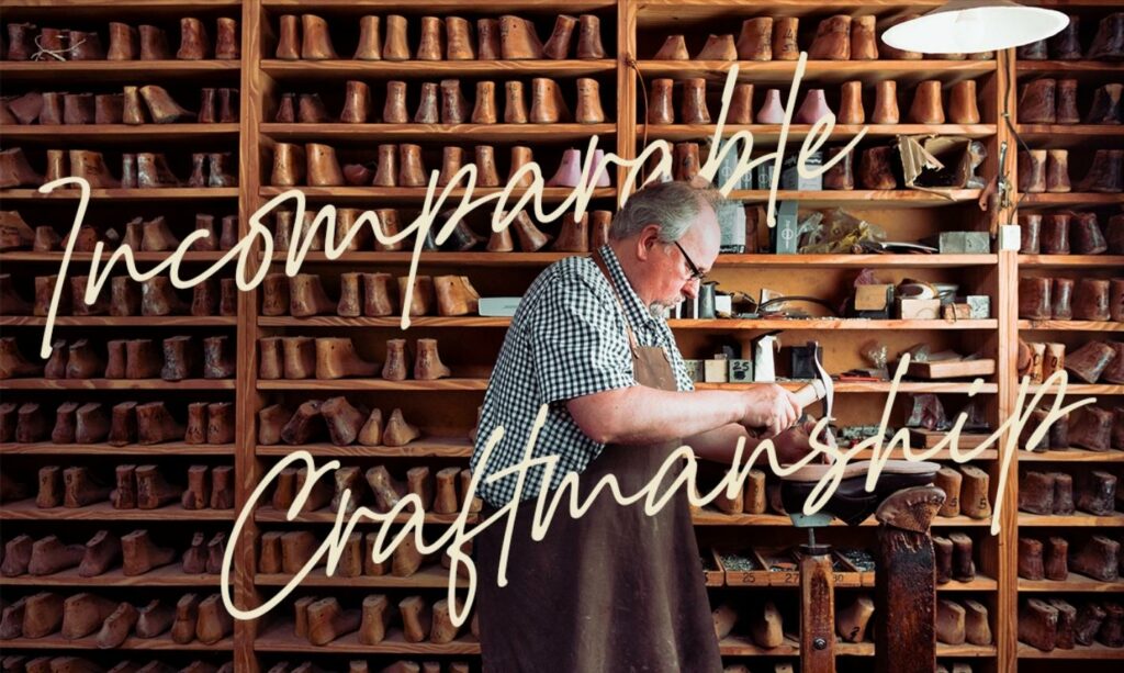 Craftsman at work in the Fagliano atelier