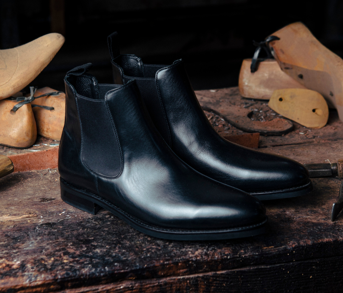 The Mendoza black calf Chelsea boot