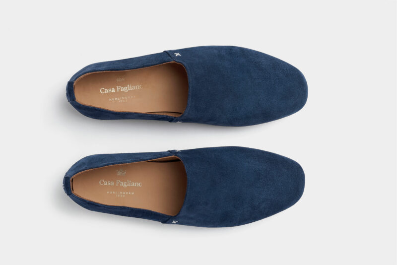 Casa Fagliano Loafer Indaco Suede Man